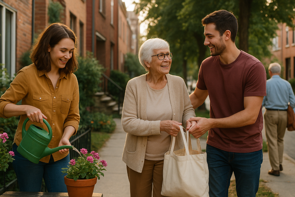 Echange de service entre particulier entre voisins dans un réseau d’entraide locale